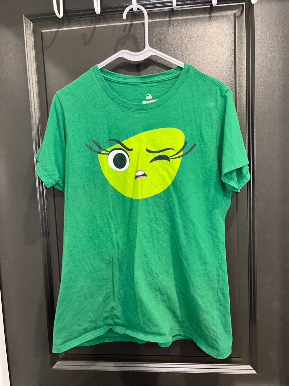 Green Graphic inside out t shirt